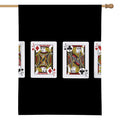 Four Jacks Playing Cards Print House Flag