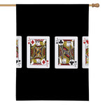 Four Jacks Playing Cards Print House Flag