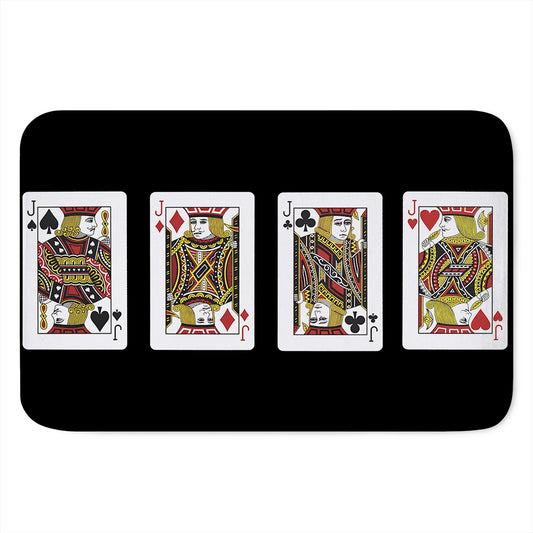 Four Jacks Playing Cards Print Indoor Door Mat