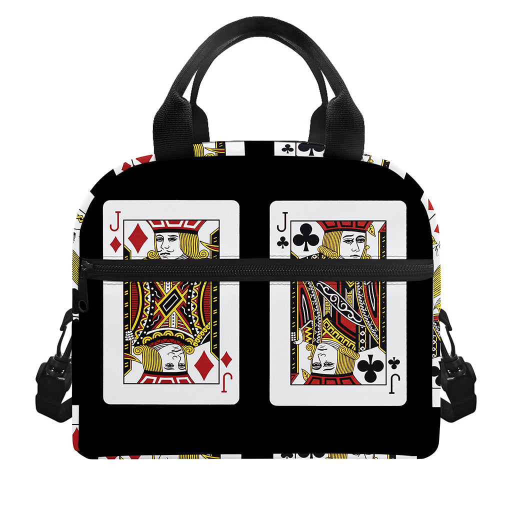 Four Jacks Playing Cards Print Insulated Lunch Bag