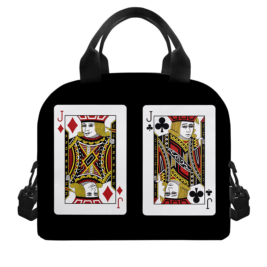 Four Jacks Playing Cards Print Insulated Lunch Bag