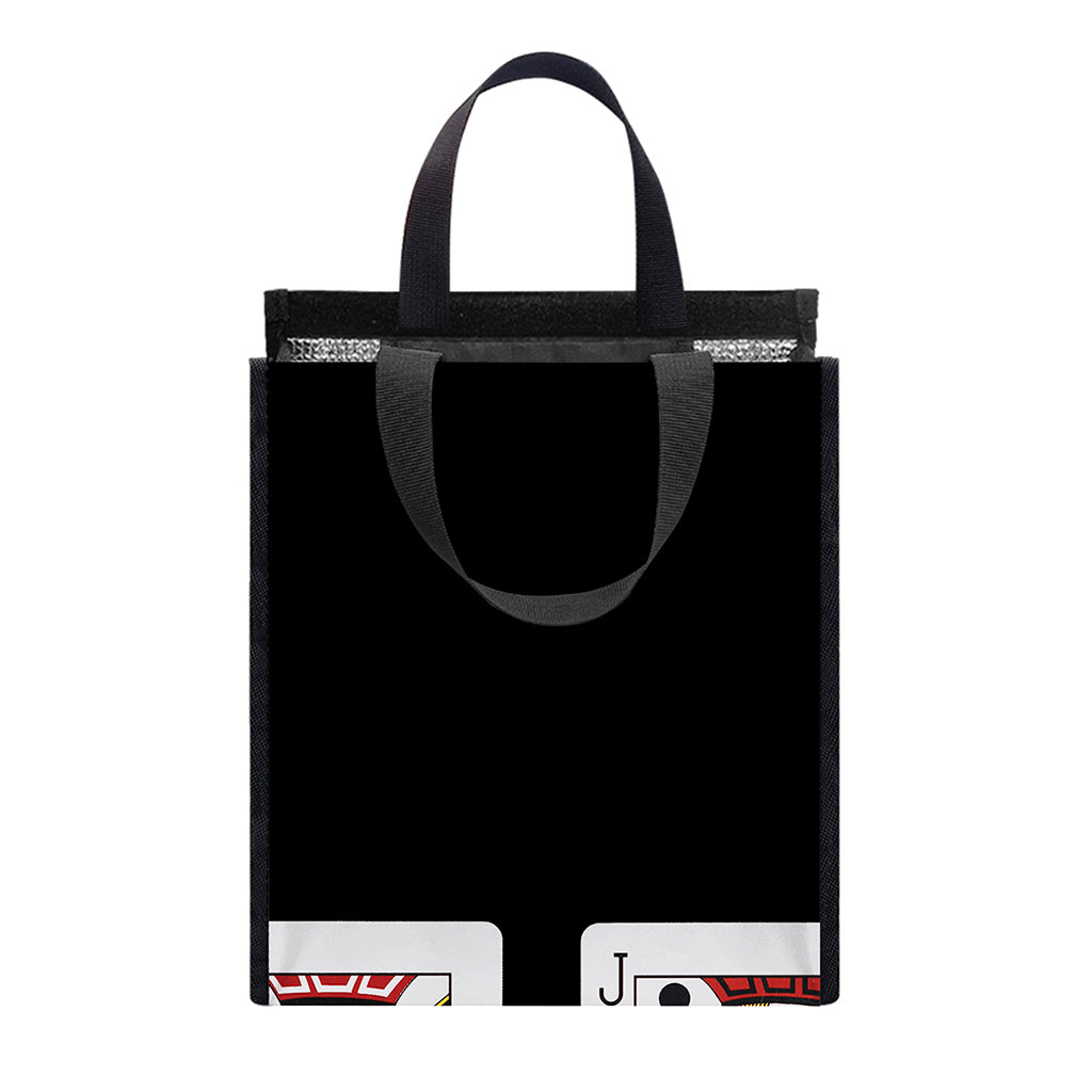 Four Jacks Playing Cards Print Insulated Lunch Tote