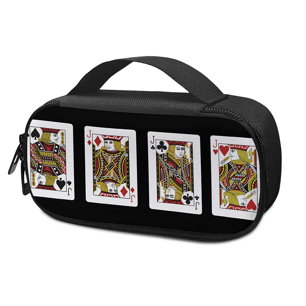 Four Jacks Playing Cards Print Insulin Cooler Travel Case