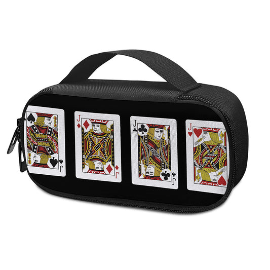 Four Jacks Playing Cards Print Insulin Cooler Travel Case