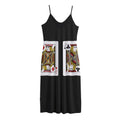 Four Jacks Playing Cards Print Jersey Midi Cami Dress