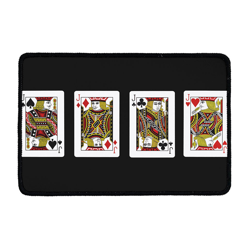 Four Jacks Playing Cards Print Kitchen Mat