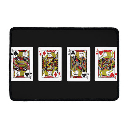 Four Jacks Playing Cards Print Kitchen Mat