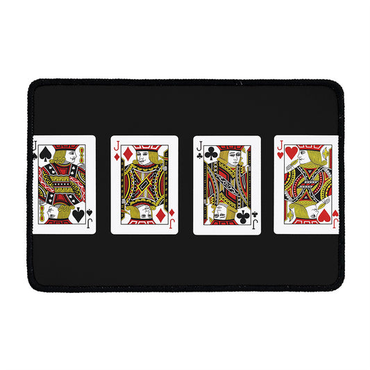 Four Jacks Playing Cards Print Kitchen Mat
