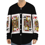 Four Jacks Playing Cards Print Long Sleeve Baseball Jersey
