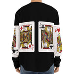 Four Jacks Playing Cards Print Long Sleeve Baseball Jersey