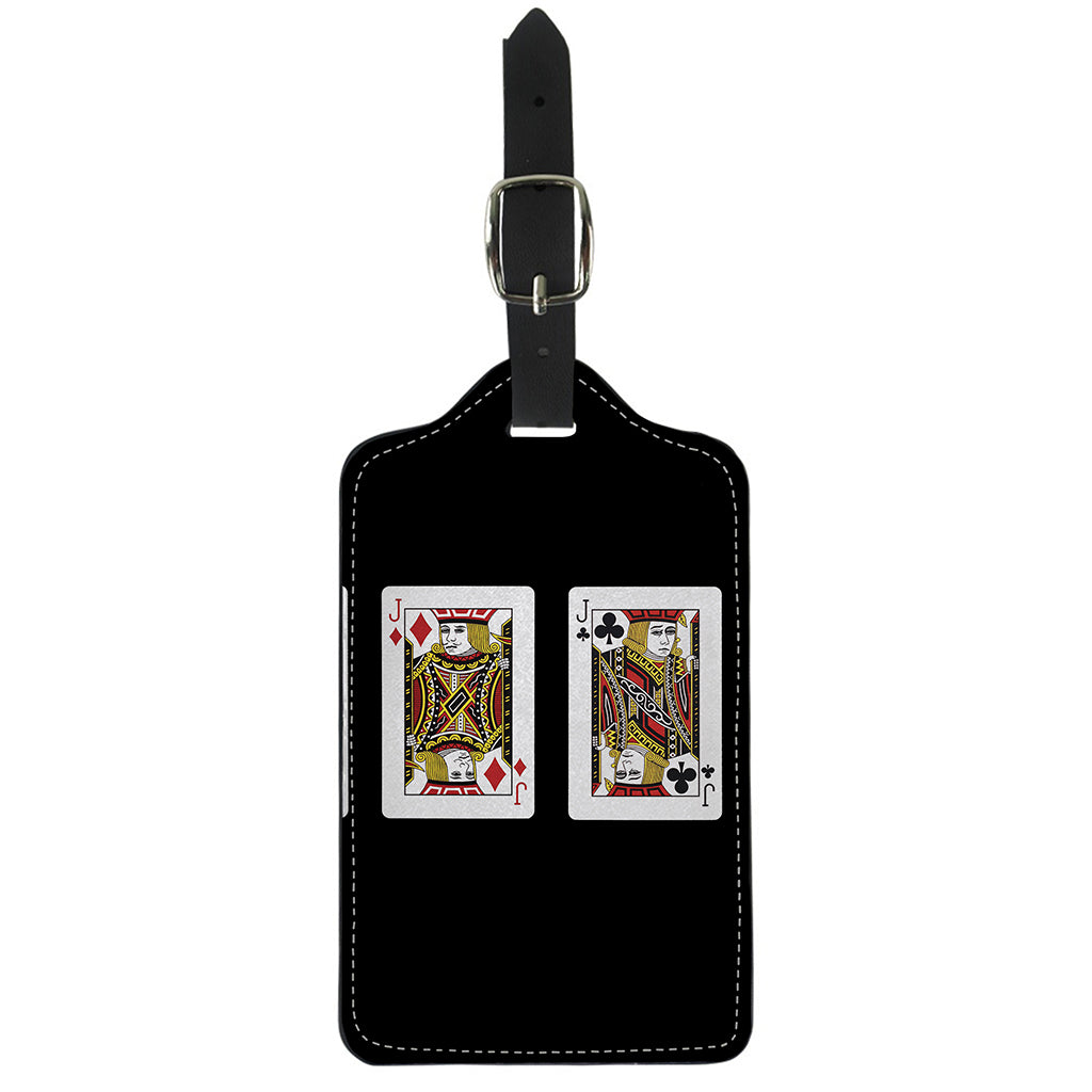 Four Jacks Playing Cards Print Luggage Tag