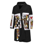 Four Jacks Playing Cards Print Men's Bathrobe