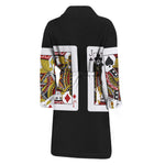 Four Jacks Playing Cards Print Men's Bathrobe