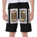 Four Jacks Playing Cards Print Men's Beach Shorts