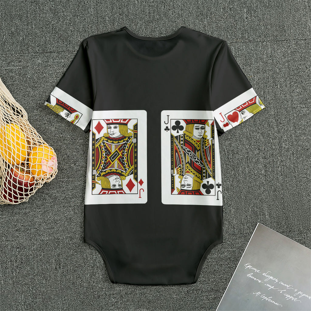 Four Jacks Playing Cards Print Men's Bodysuit