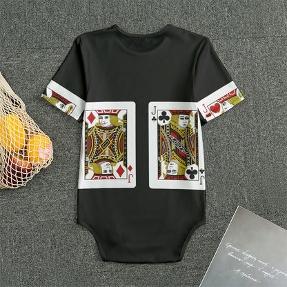 Four Jacks Playing Cards Print Men's Bodysuit