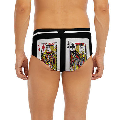 Four Jacks Playing Cards Print Men's Briefs