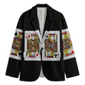 Four Jacks Playing Cards Print Men's Cotton Blazer