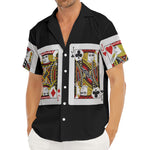 Four Jacks Playing Cards Print Men's Deep V-Neck Shirt