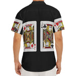 Four Jacks Playing Cards Print Men's Deep V-Neck Shirt