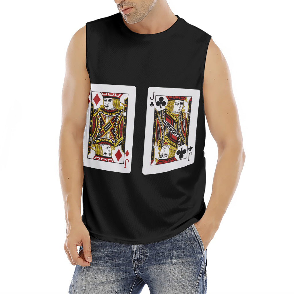 Four Jacks Playing Cards Print Men's Fitness Tank Top
