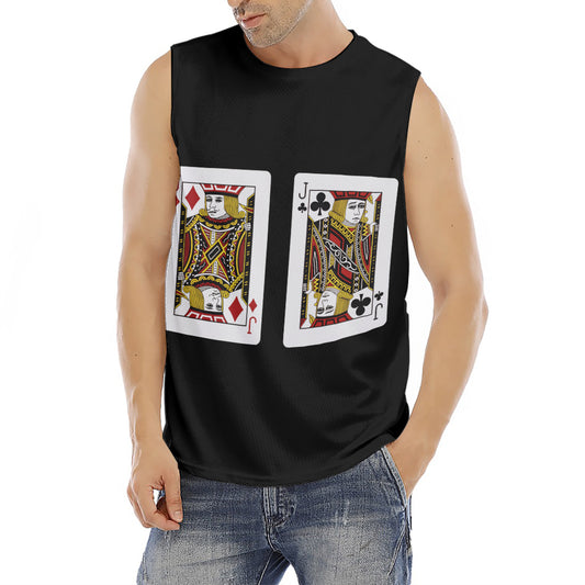 Four Jacks Playing Cards Print Men's Fitness Tank Top