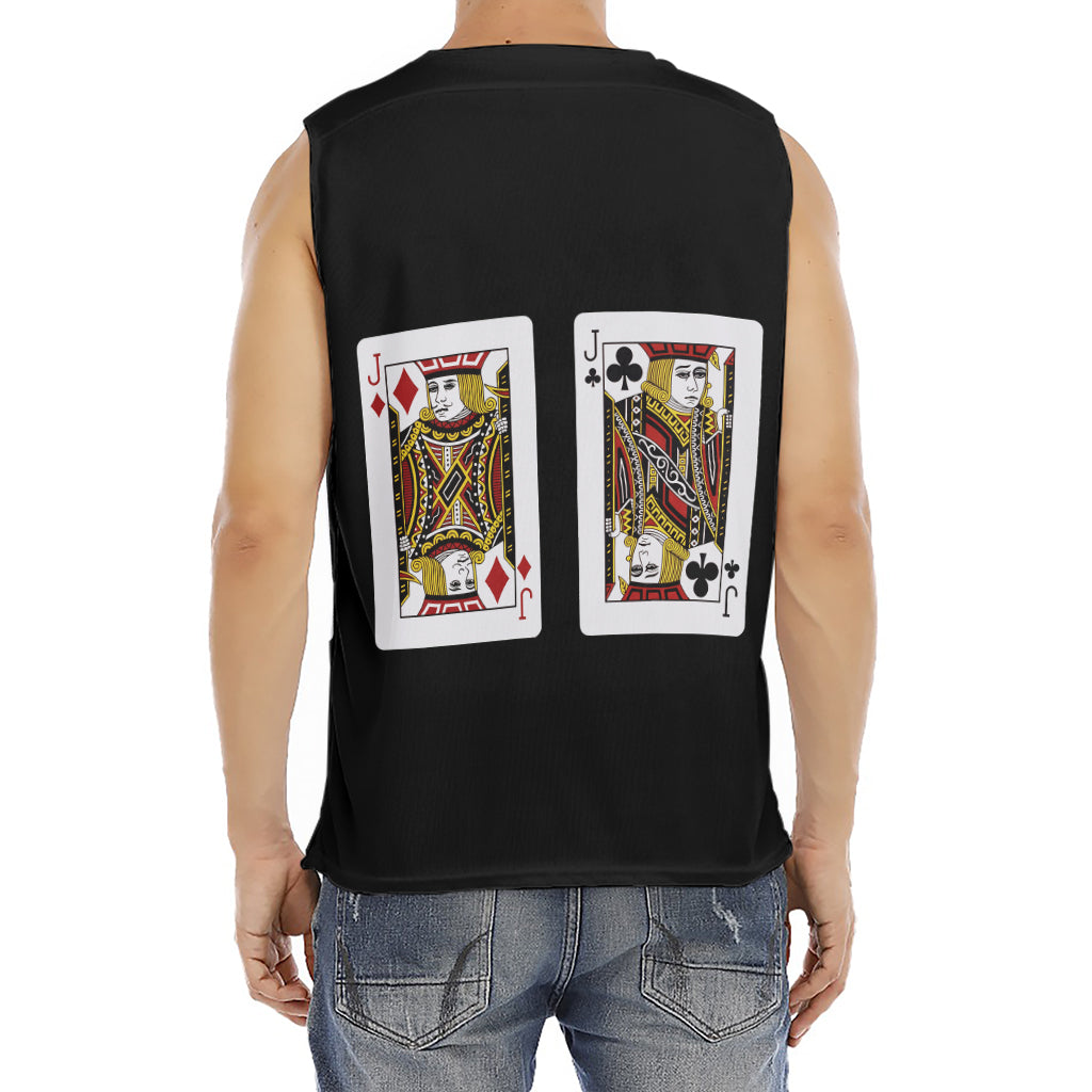 Four Jacks Playing Cards Print Men's Fitness Tank Top