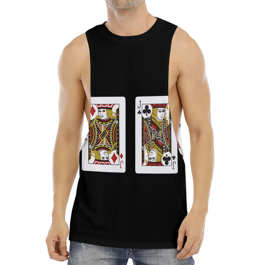 Four Jacks Playing Cards Print Men's Muscle Tank Top