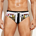 Four Jacks Playing Cards Print Men's Swim Briefs