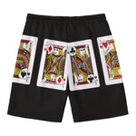 Four Jacks Playing Cards Print Men's Swim Trunks