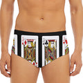 Four Jacks Playing Cards Print Men's Triangle Swim Briefs