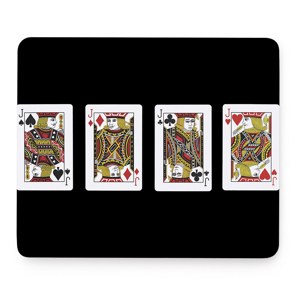 Four Jacks Playing Cards Print Mouse Pad