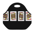 Four Jacks Playing Cards Print Neoprene Lunch Bag