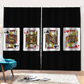 Four Jacks Playing Cards Print Pencil Pleat Curtains