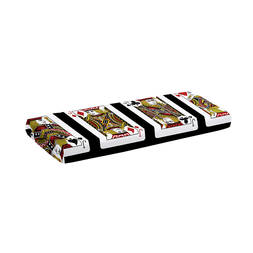 Four Jacks Playing Cards Print Piano Keyboard Cover