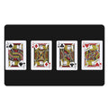 Four Jacks Playing Cards Print Polyester Doormat