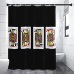 Four Jacks Playing Cards Print Premium Shower Curtain