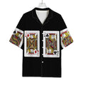 Four Jacks Playing Cards Print Rayon Hawaiian Shirt