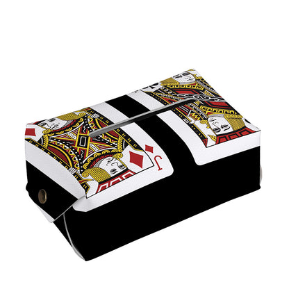 Four Jacks Playing Cards Print Rectangle Tissue Box Cover