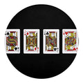 Four Jacks Playing Cards Print Round Blanket