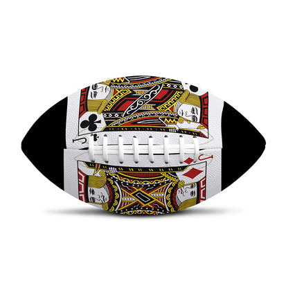 Four Jacks Playing Cards Print Rugby Ball