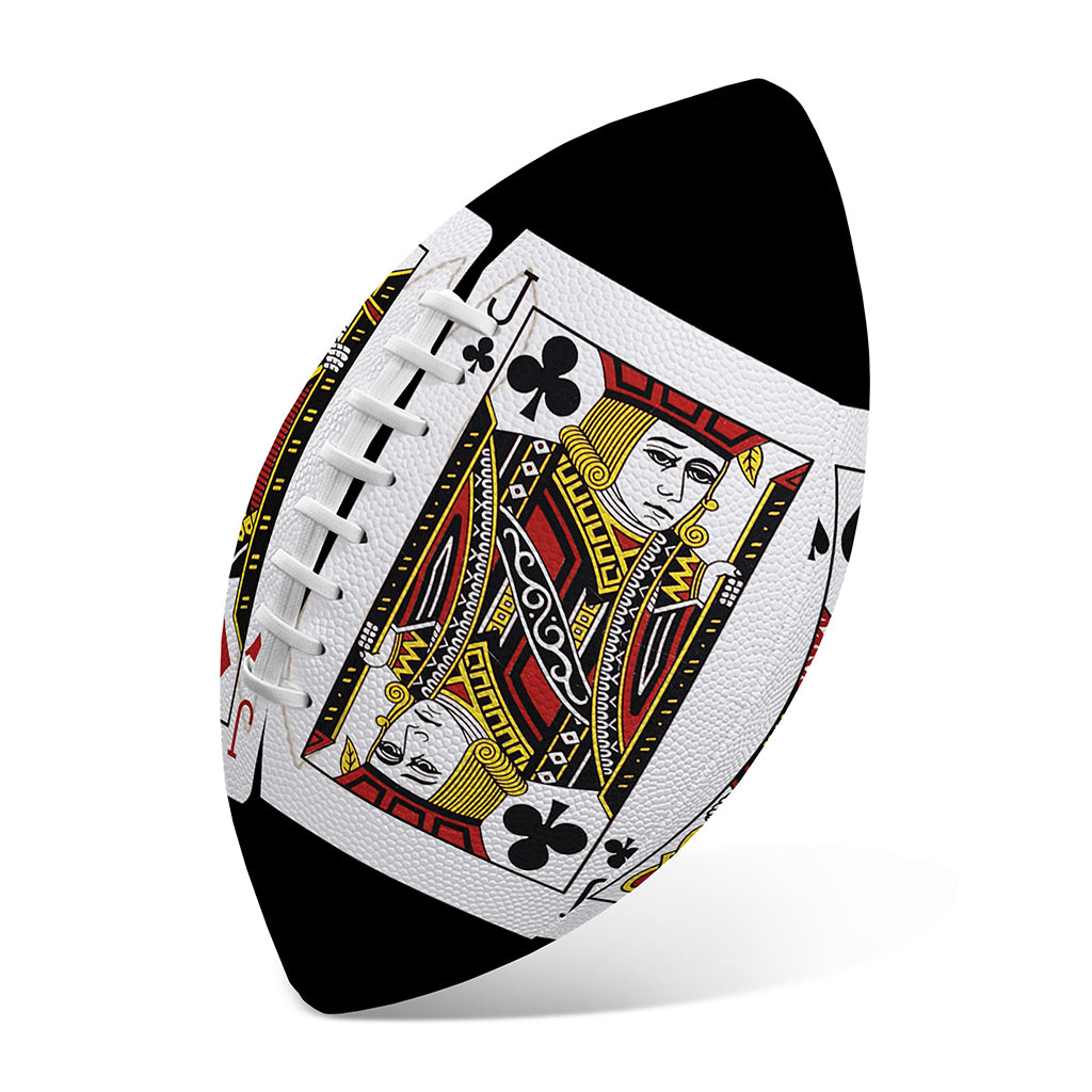 Four Jacks Playing Cards Print Rugby Ball