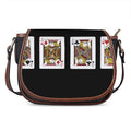 Four Jacks Playing Cards Print Saddle Bag