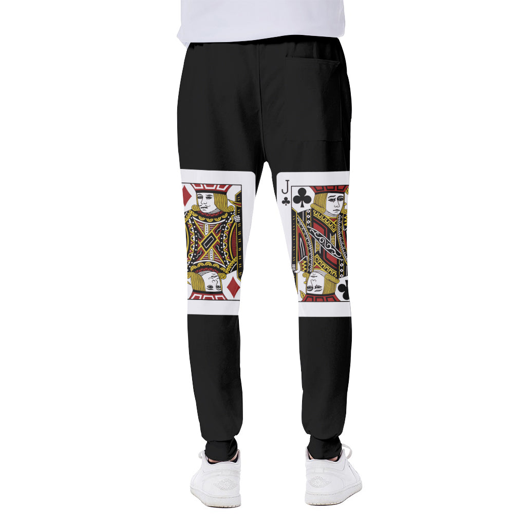 Four Jacks Playing Cards Print Scuba Joggers