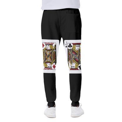 Four Jacks Playing Cards Print Scuba Joggers
