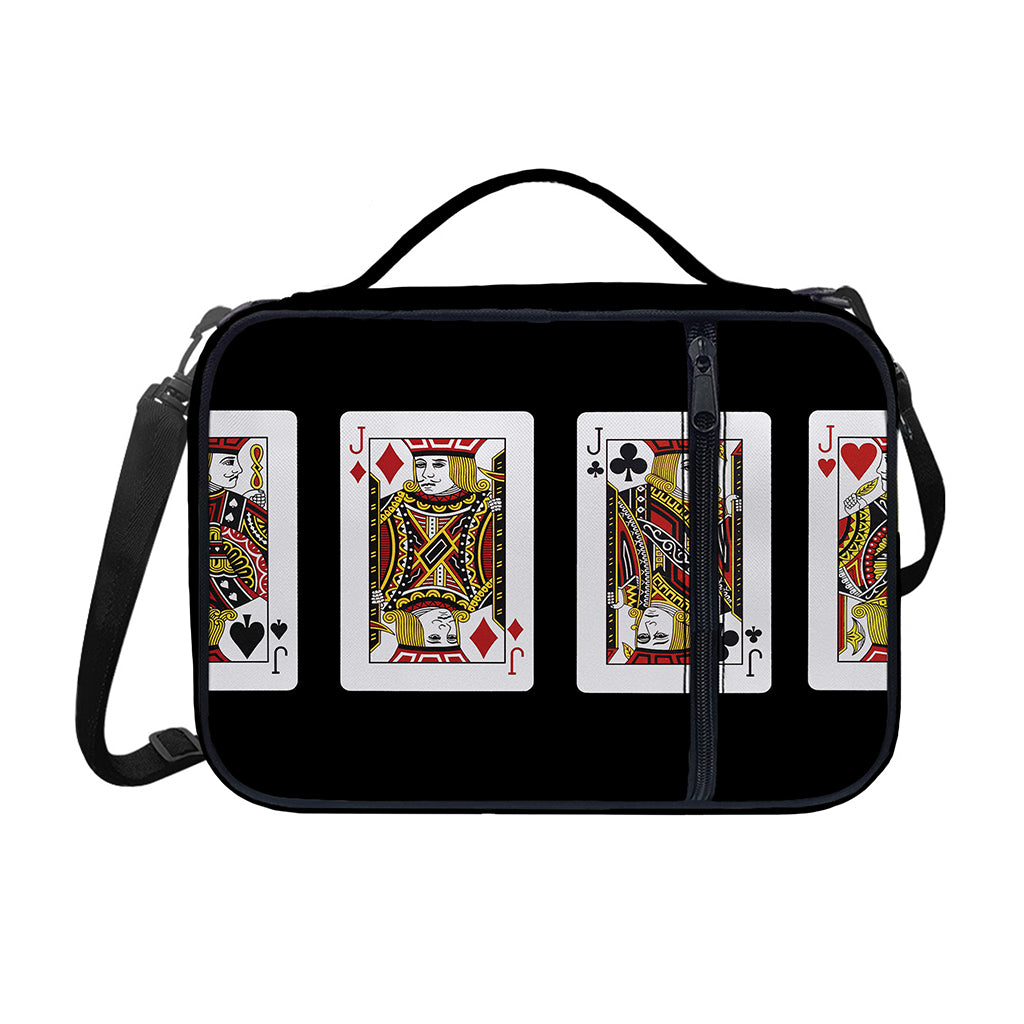 Four Jacks Playing Cards Print Shoulder Strap Bible Bag