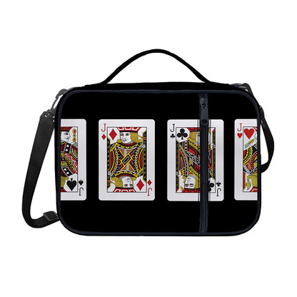 Four Jacks Playing Cards Print Shoulder Strap Bible Bag