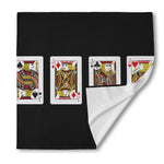 Four Jacks Playing Cards Print Silk Bandana