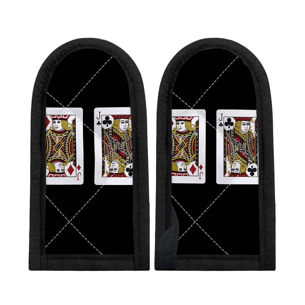 Four Jacks Playing Cards Print Skillet Handle Cover