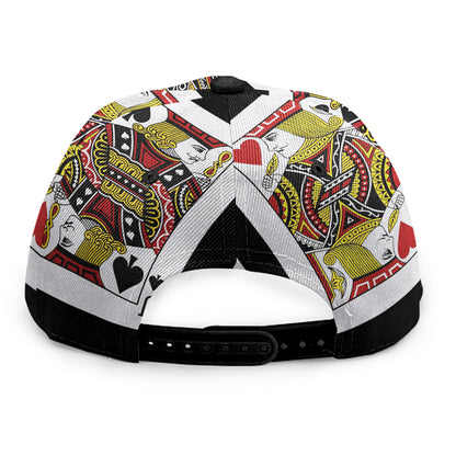 Four Jacks Playing Cards Print Snapback Cap